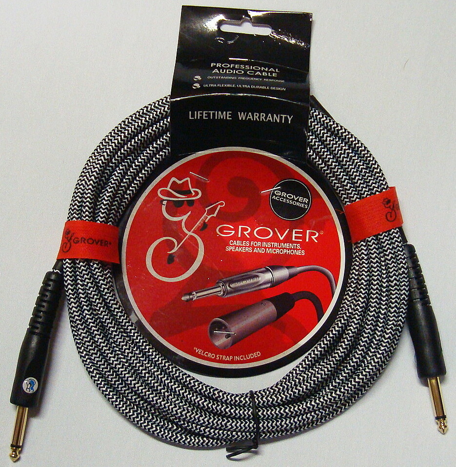 Grover GP220 20 ft. Noiseless Guitar/Instrument Cable