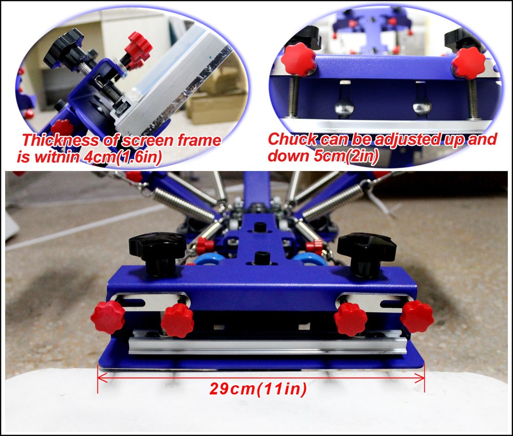 Start Hobby 4 Color Screen Printing Machine & Materials Kit ink Squeegee Machine