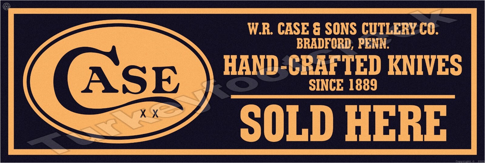 Case Hand-Crafted Knives Sold Here Metal Sign 2 Sizes to Choose From
