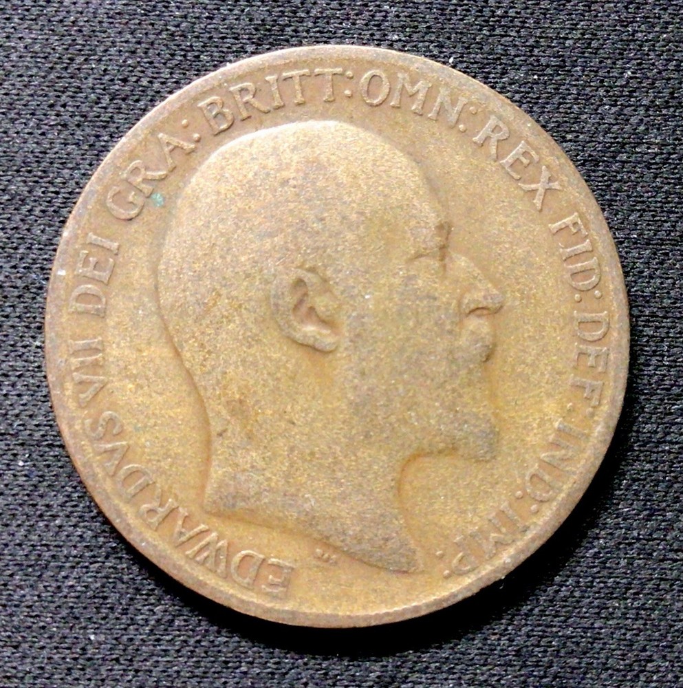 1909 British One Penny! ENN Coins
