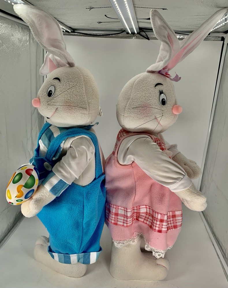 Vintage Easter Bunny Rabbit Door Greeter Two 32”