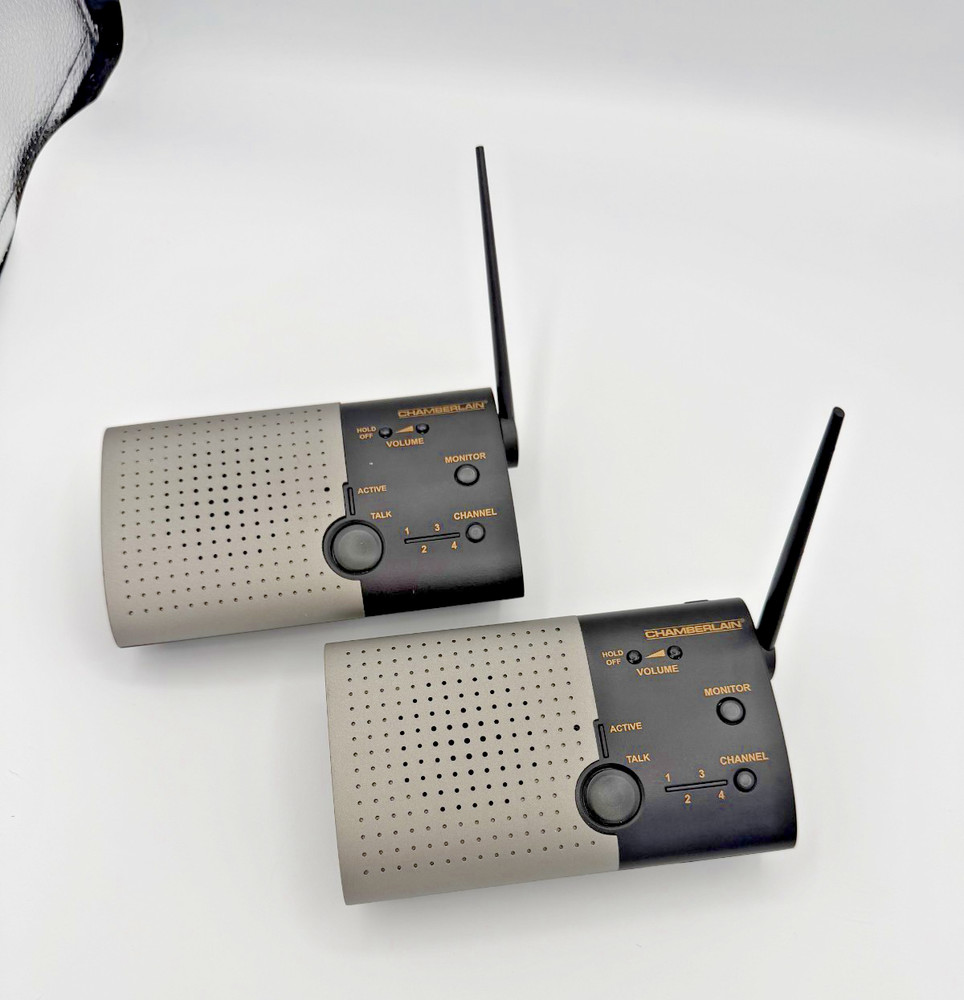 Chamberlain NLS2 Wireless Portable Indoor Intercom-Double Unit READ