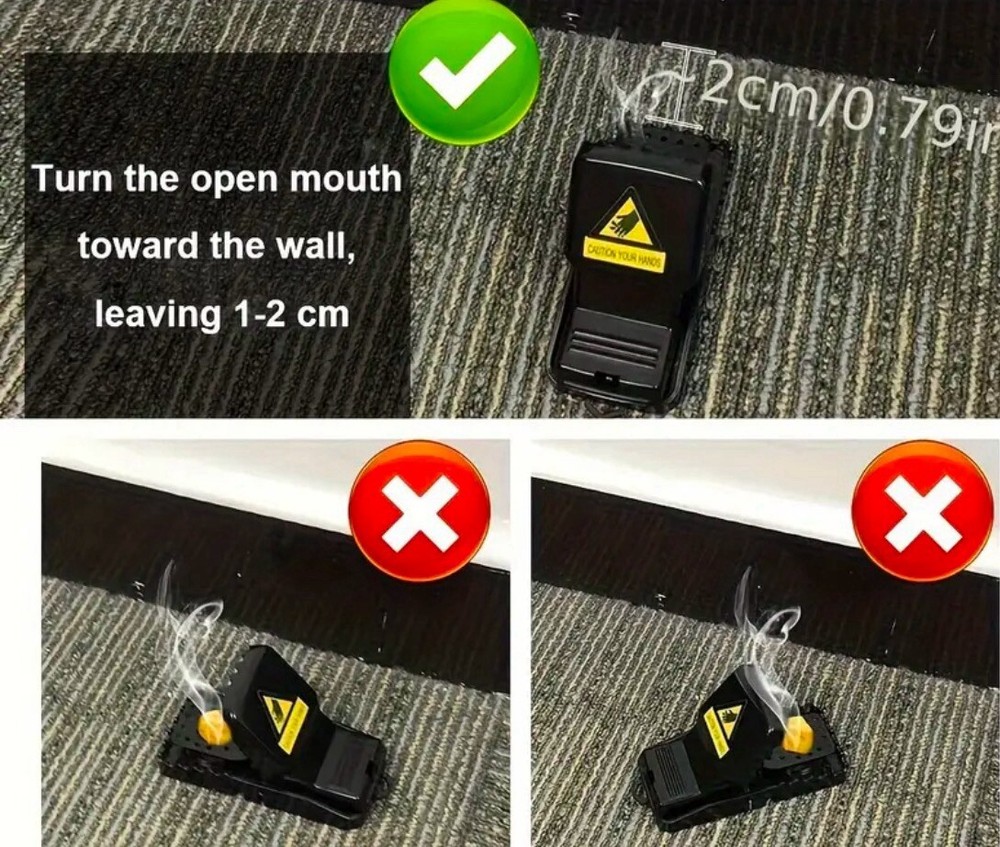4 Pcs Quick Effective Safe Mouse Traps, Indoor Mice Catcher