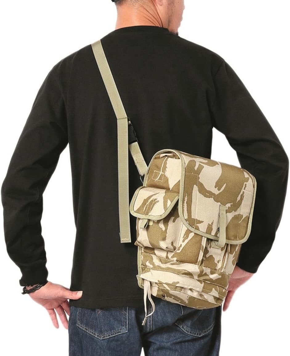 British Military Surplus Desert DPM Field Pack Shoulder Bag Ripstop 13.5x13.5x8