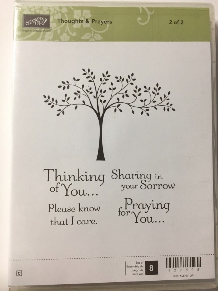 Stampin' Up! THOUGHTS & PRAYERS 2 Case Set - Perfect Sentiments #414