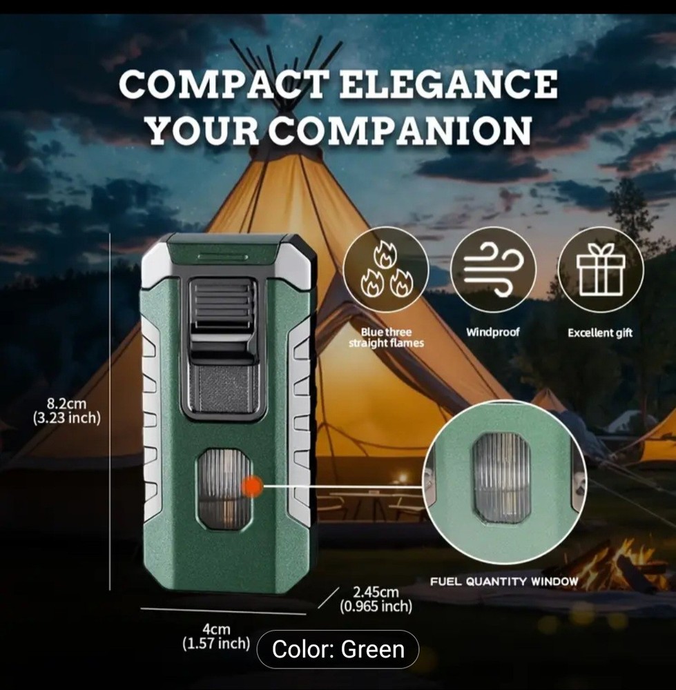 Cigar Torch Lighter 3 Flame