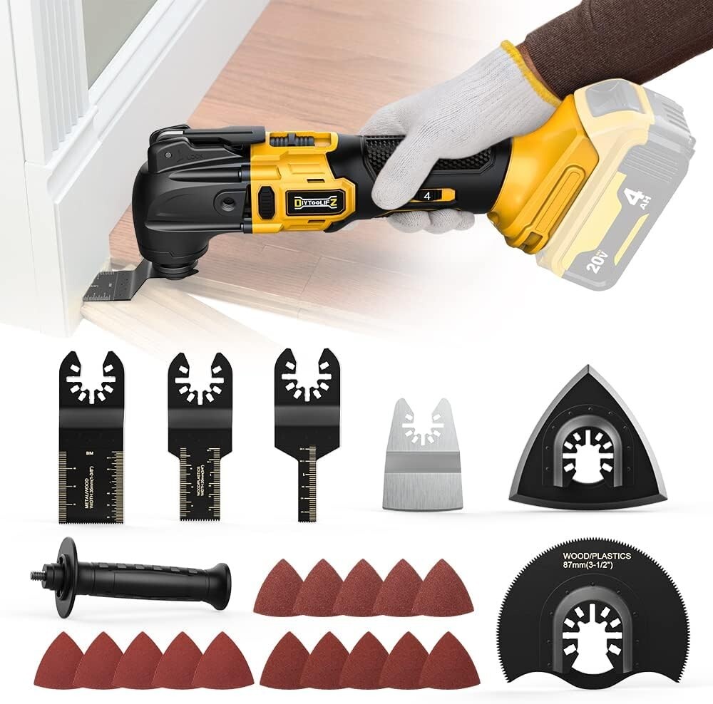 Cordless Oscillating Tool for Dewalt 18V/20V Battery Not Inc 6 Variable Speed