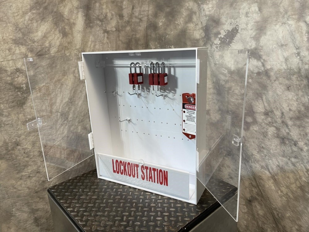 Brady Large Lockout Station w/ Multiple Locks - Unused