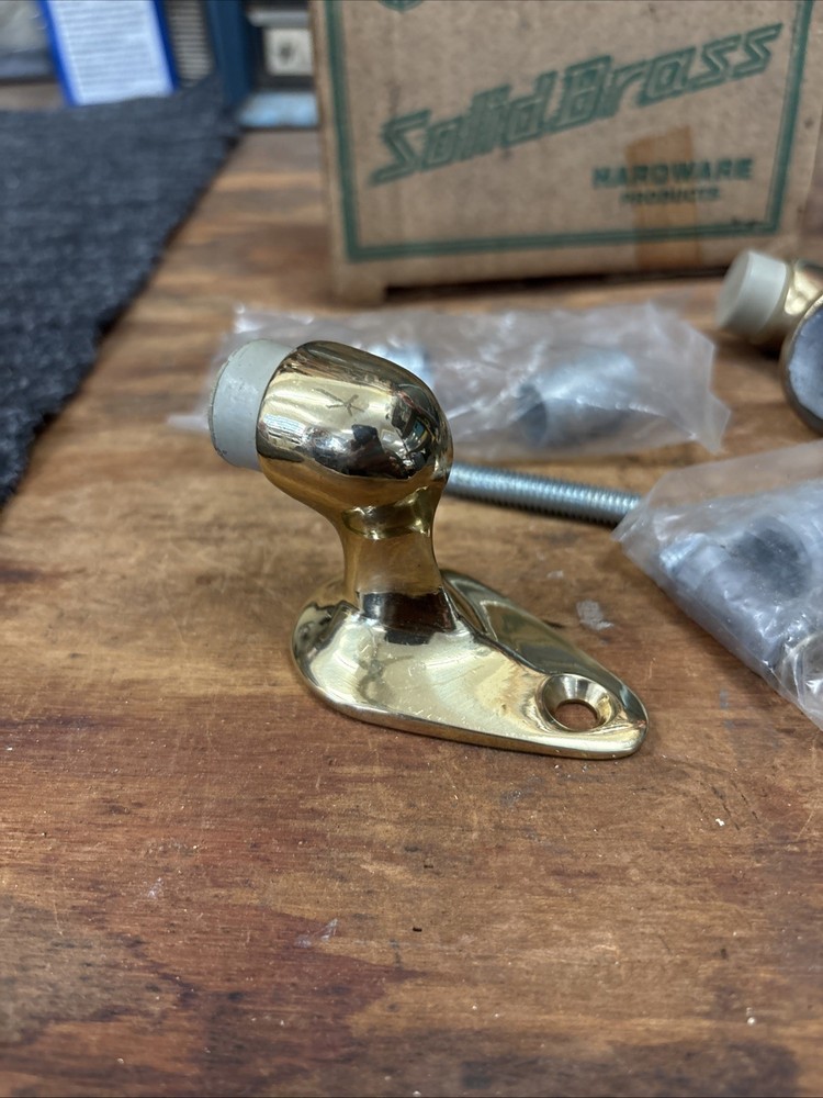 Solid Brass Floor Mounted Door Bumpers Stops