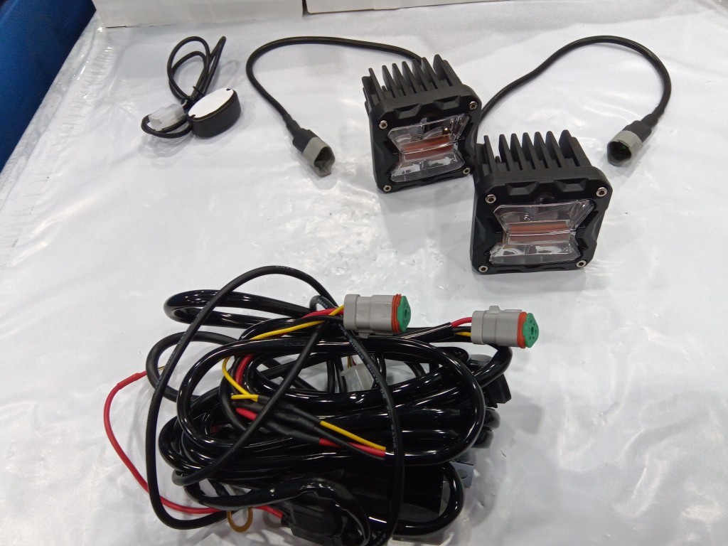 3"Inch LED Cube Pods Work Light Spot Amber White Strobe Driving Fog Lamp UTV ATV