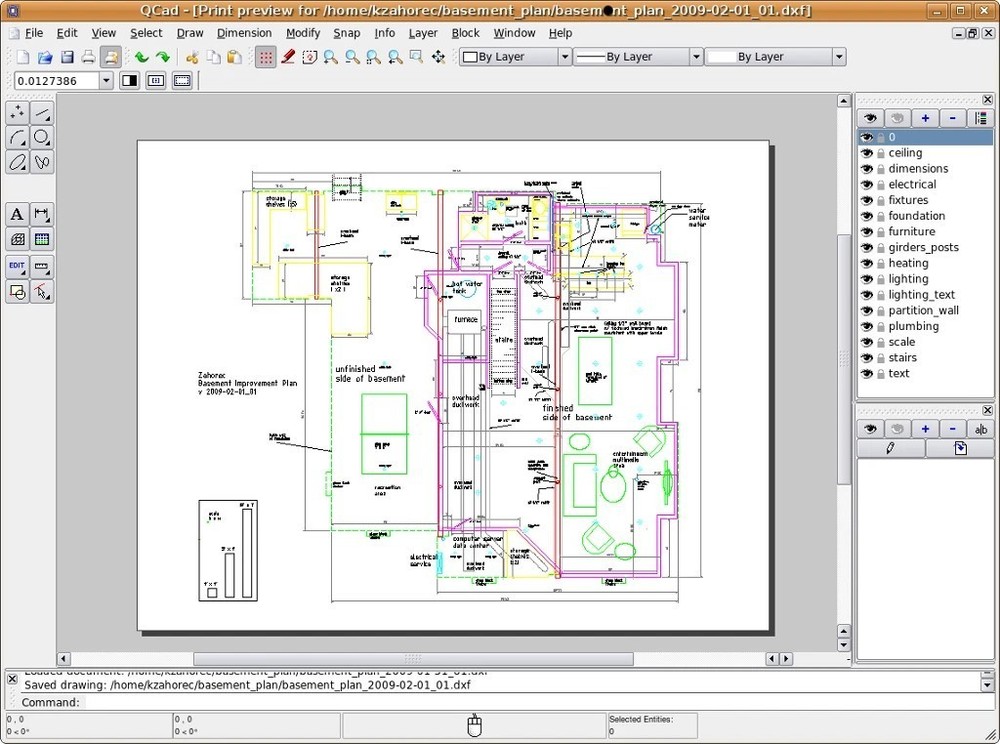 Libre Cad 2D - Computer Aided Design CAD Software Package for Windows on CD