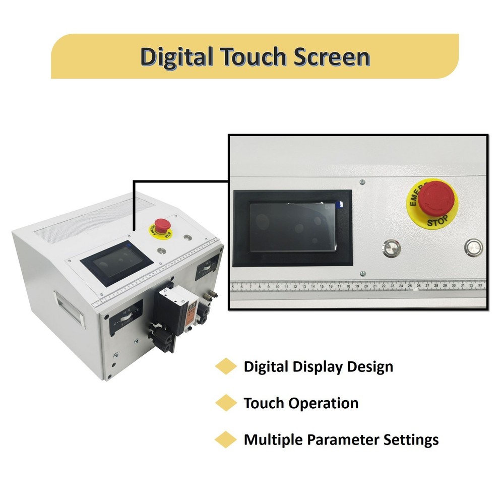 Fully Automatic Computerized Wire Cutting Stripper Machine Digital Touchscreen