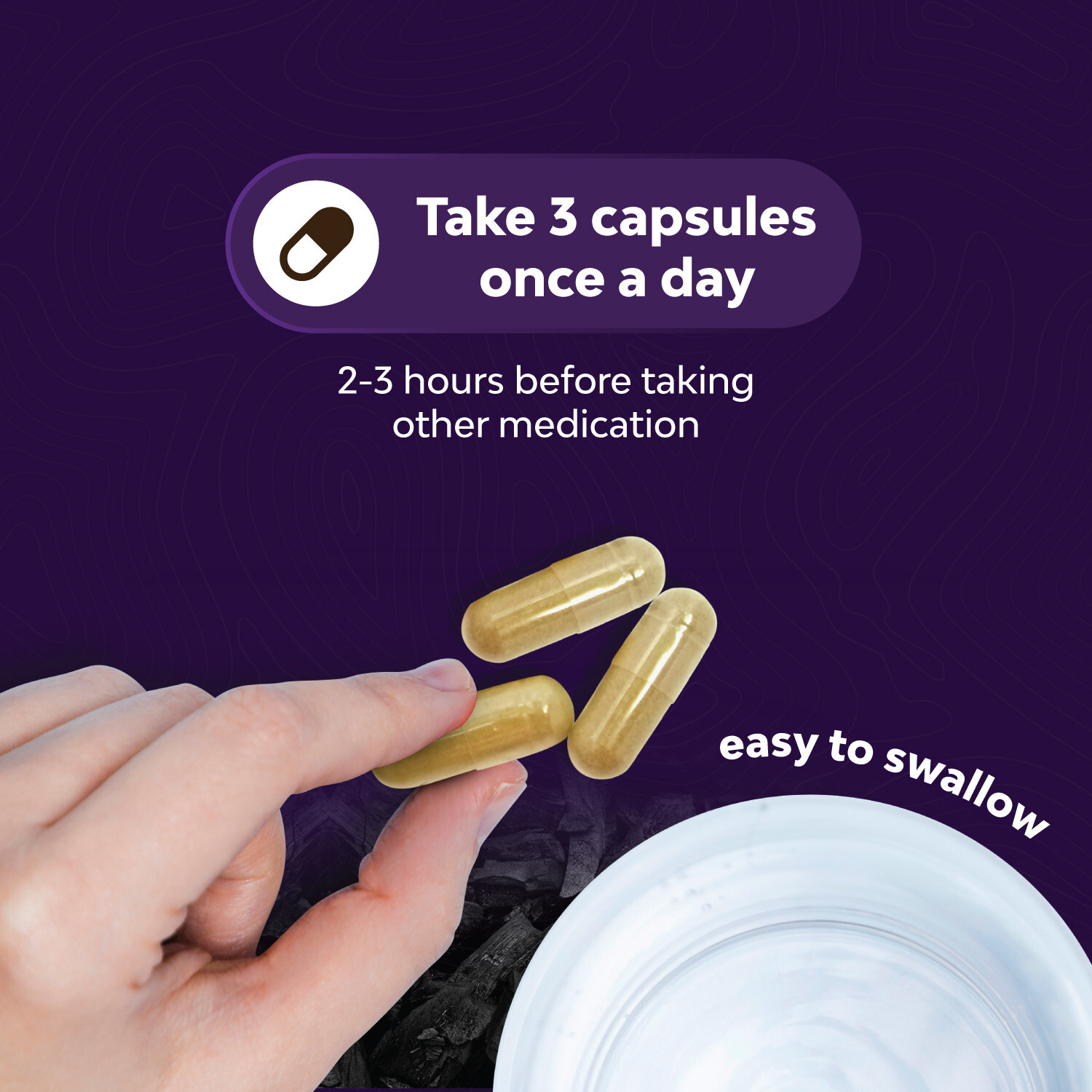 Cleanse and Detox Activated Charcoal Capsules - Purifying Detox Pills