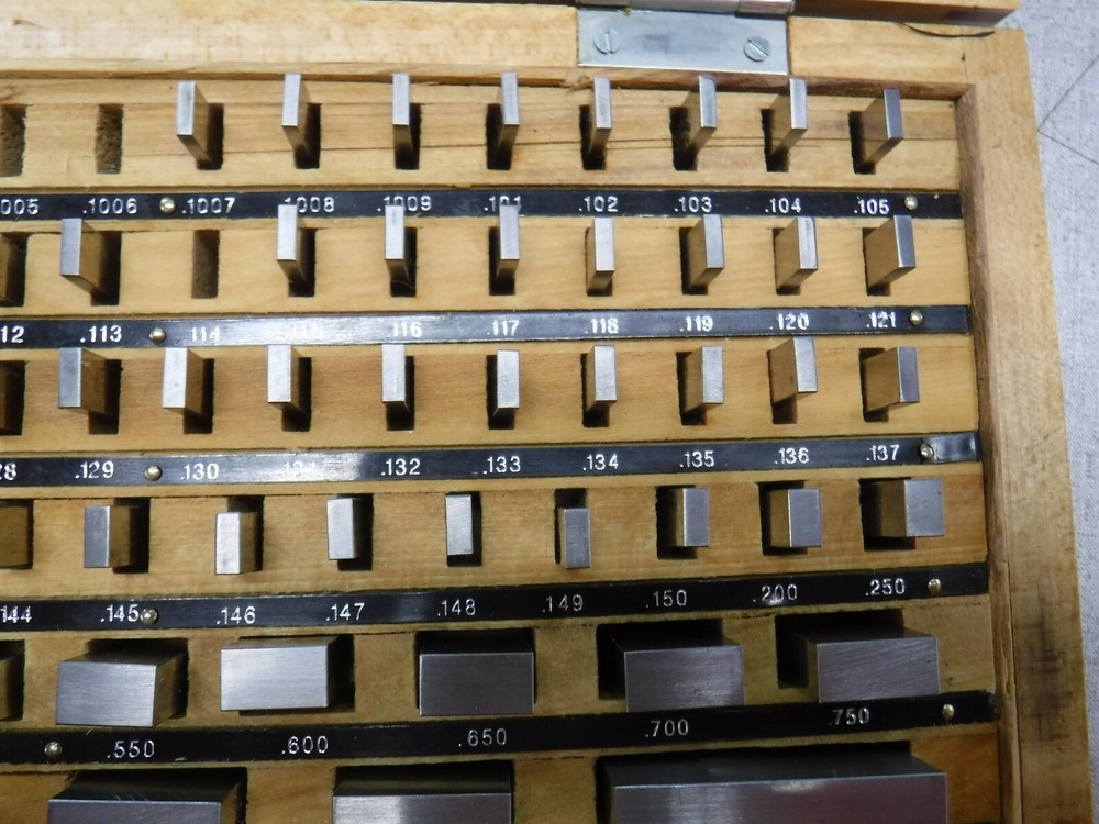 Gage Block Set of 74 missing 7 pcs