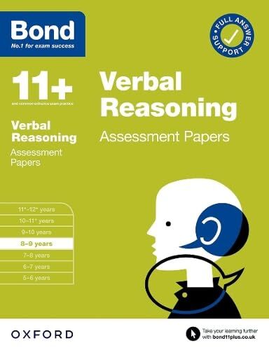 Bond 11+ Verbal Reasoning Assessment Papers