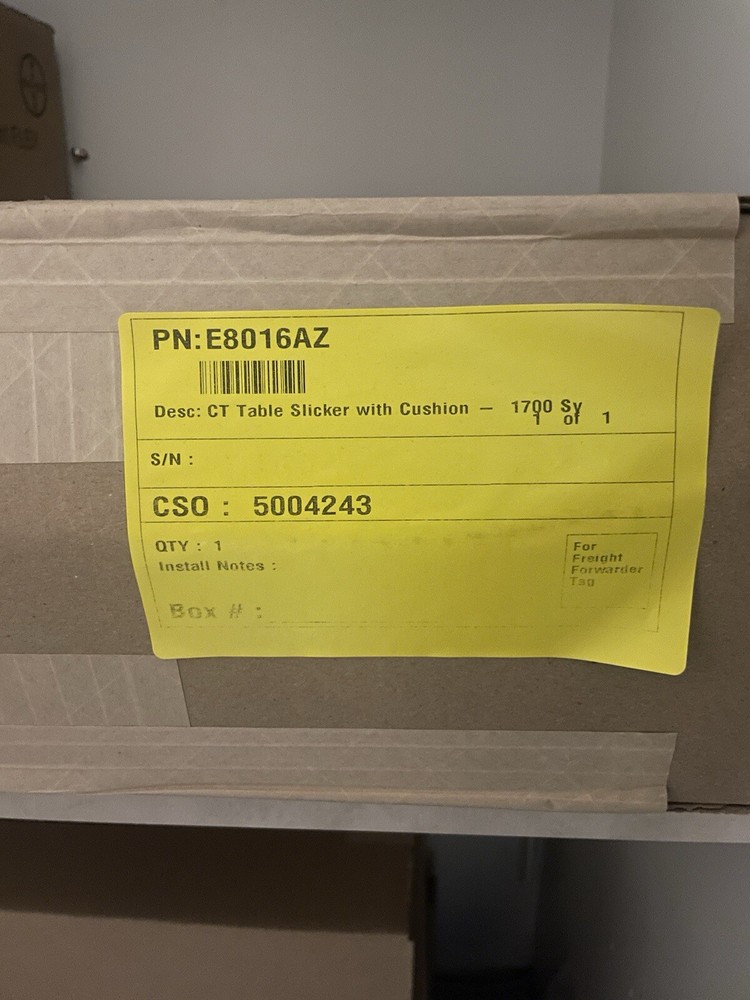 GE CT Table Slicker With Cushion VT 1700 Table