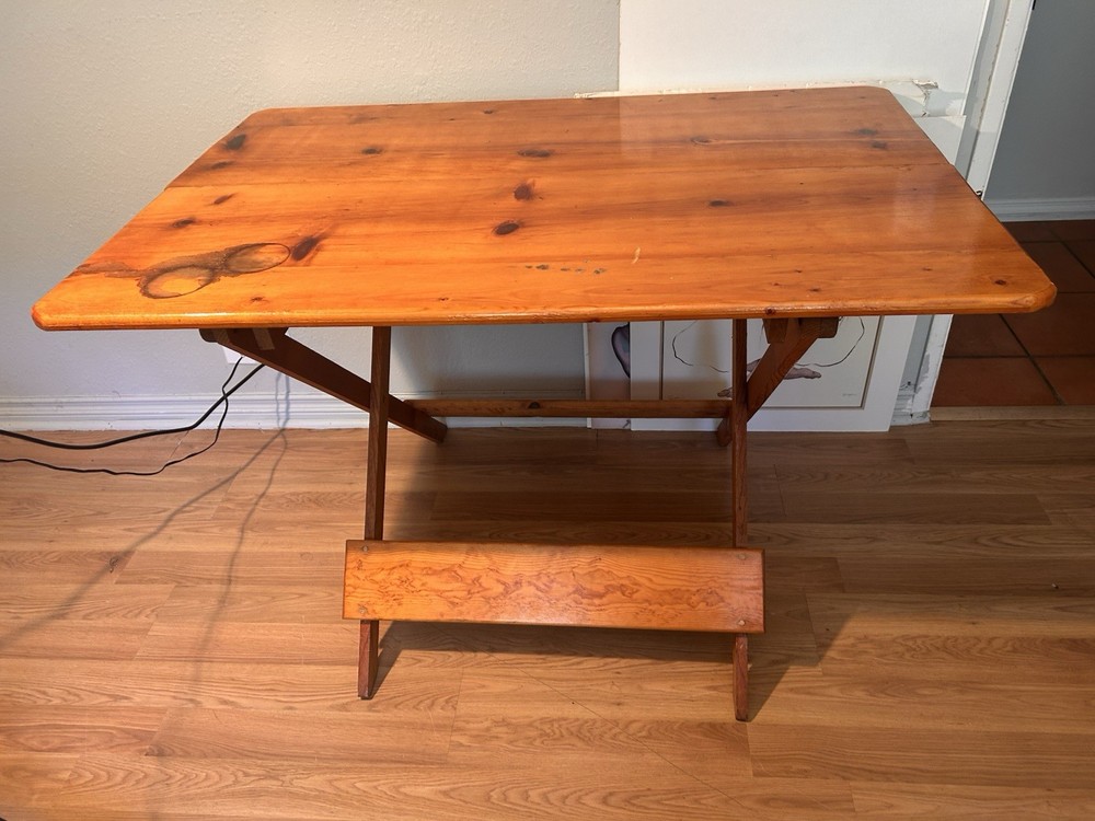 American Wood Folding Working  Dining  Drafting,desk Table
