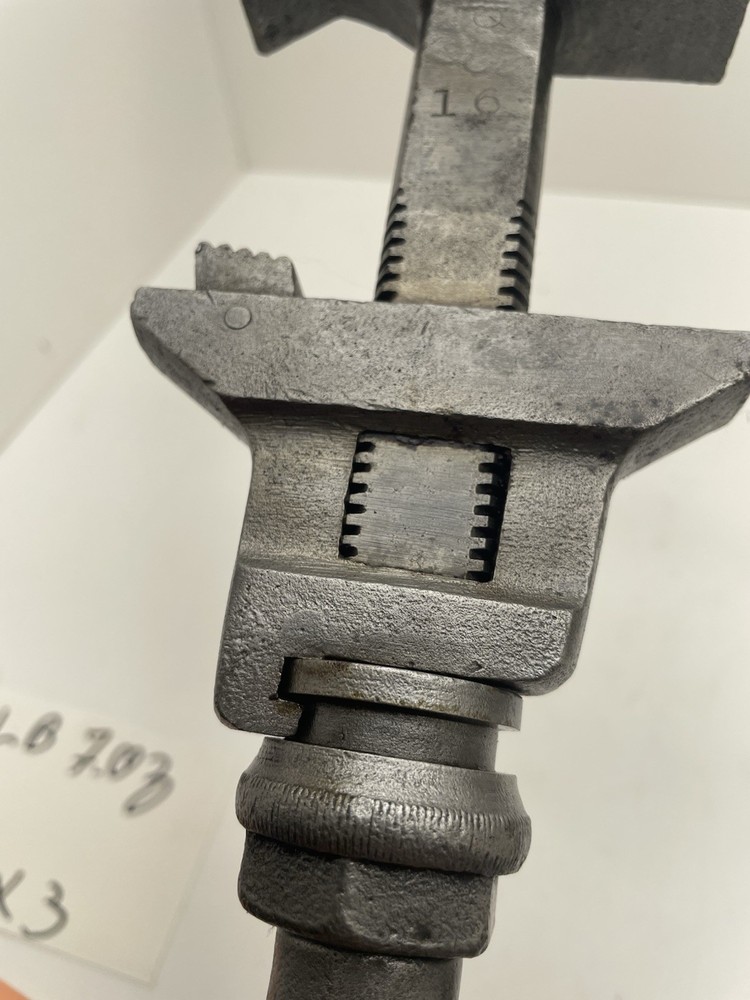 Vintage Bemis & Call Co. Adjustable Pipe Wrench 16