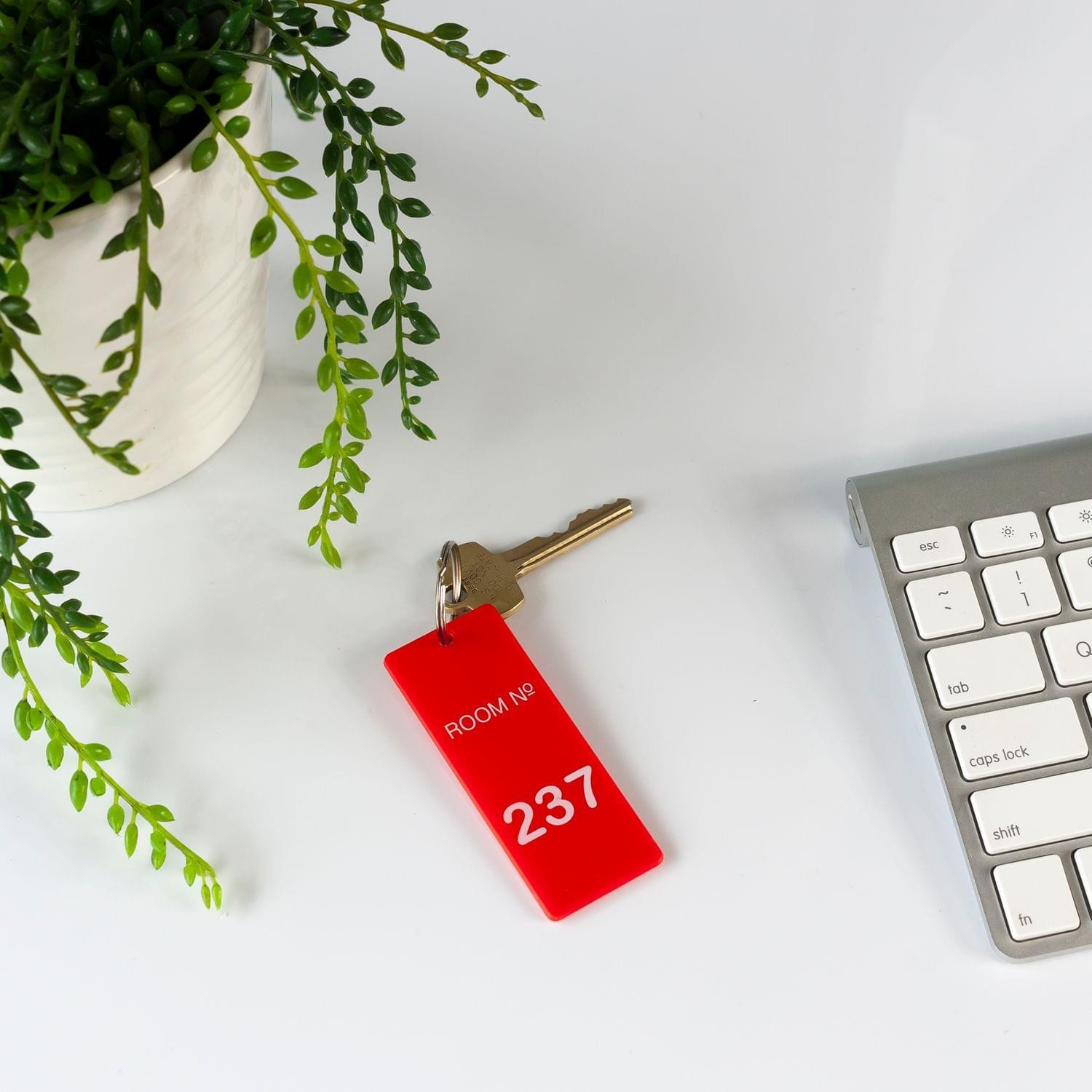 The Overlook Hotel Room 237 Keychain | Room Key Tag Replica from The Shining