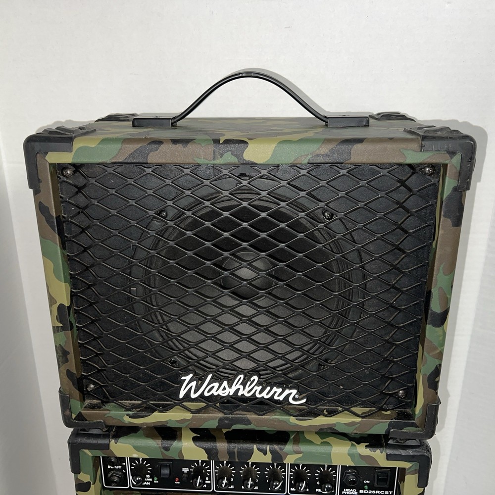 Washburn Bad Dog BD25RCST 25-Watt Solid-State Mini Stack Camo Limited Edition