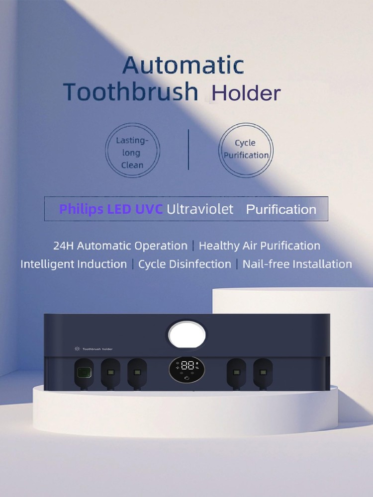 Automatic Induction Toothbrush Device, Cleaning Capability 5600mAh Rechargeab...