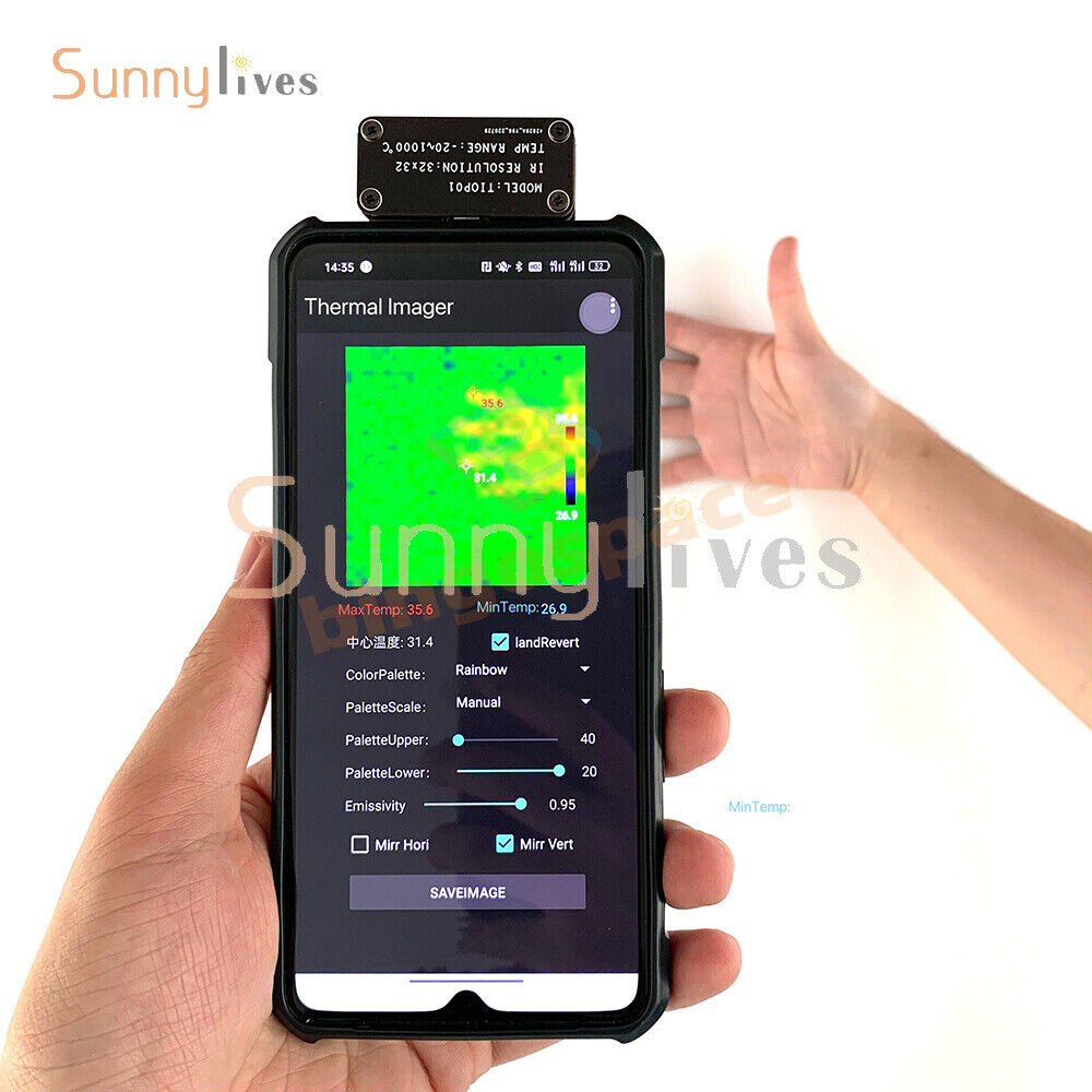 Infrared Thermal Imaging Camera IR Imager USB Type-C for Android Mobile Phone