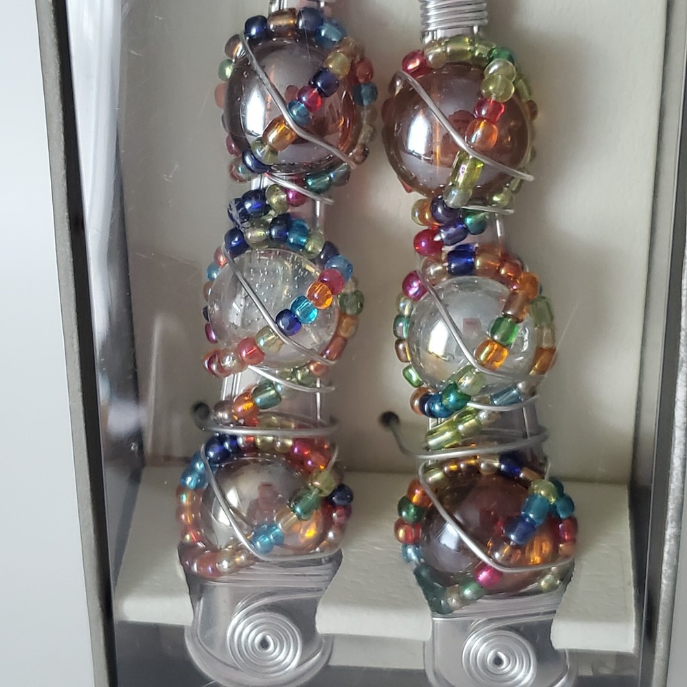 Wild Eyes Designs Serving Fork & Spoon Handcrafted Tableware Decorative Bohemian