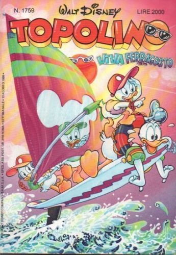 WALT DISNEY MOUSE comic book number 1759