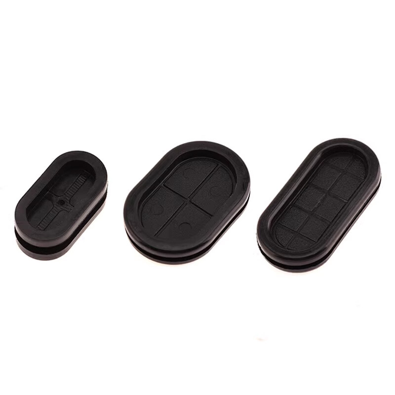 Synthetic Rubber Oval Shape Closed Grommets Double-Sided Cable Bung Various size