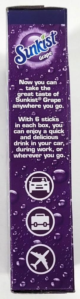 SunkistGrape - Singles To Go Packets - Zero Sugar Free -Drink Mix - 3 Boxes