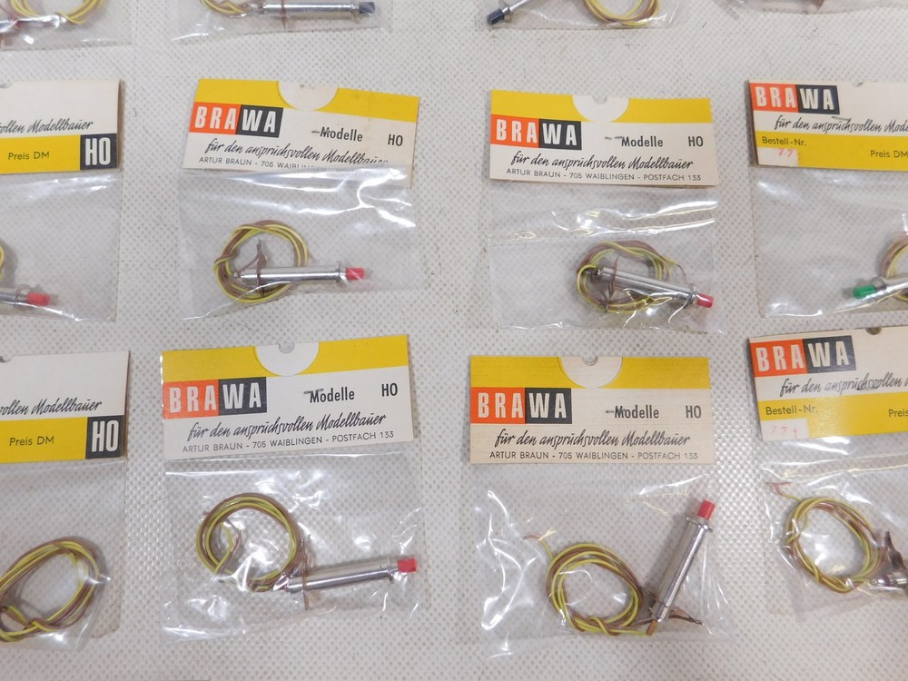 Brawa H0 Etc 17X 771 Push Button Unlit Mint+Box Unopened #EJ203-0.5