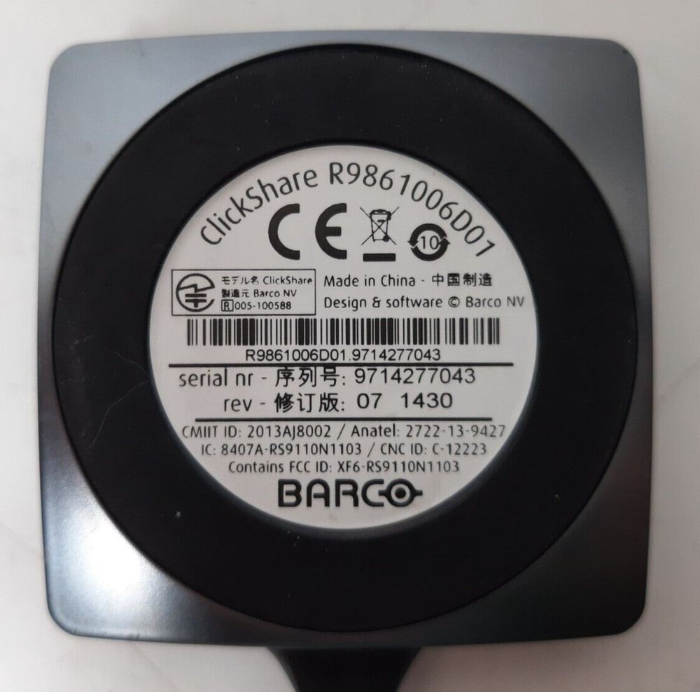 Barco ClickShare R9861006D01 - USB