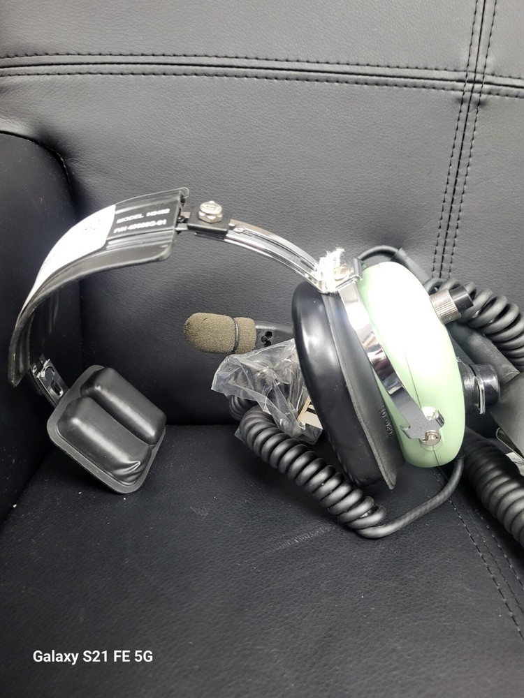 David Clark Model 3492 Headset with C3019 adapter box