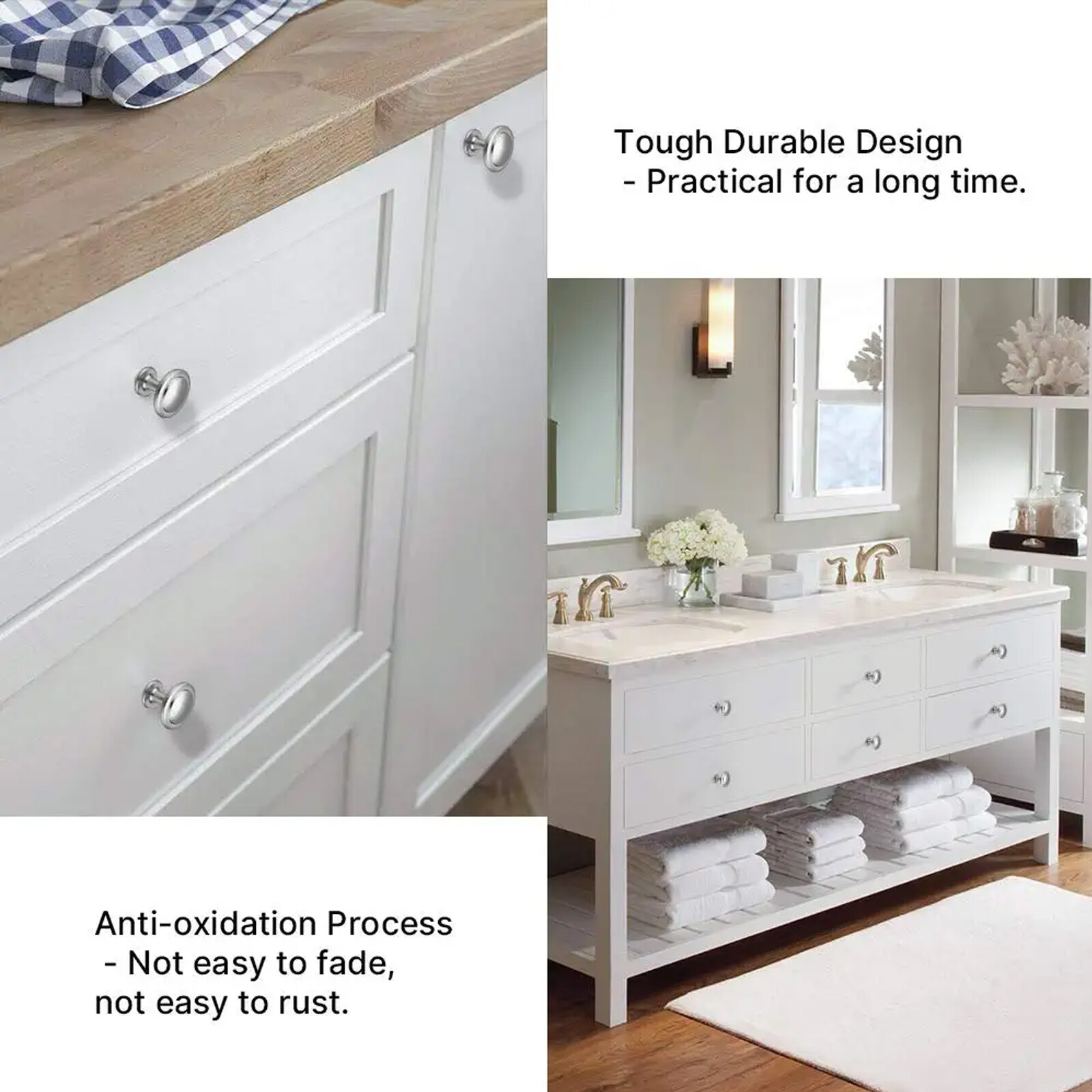 Stainless Steel Door Knobs Cabinet Handles Cupboard Drawer Kitchen Pulls LOT