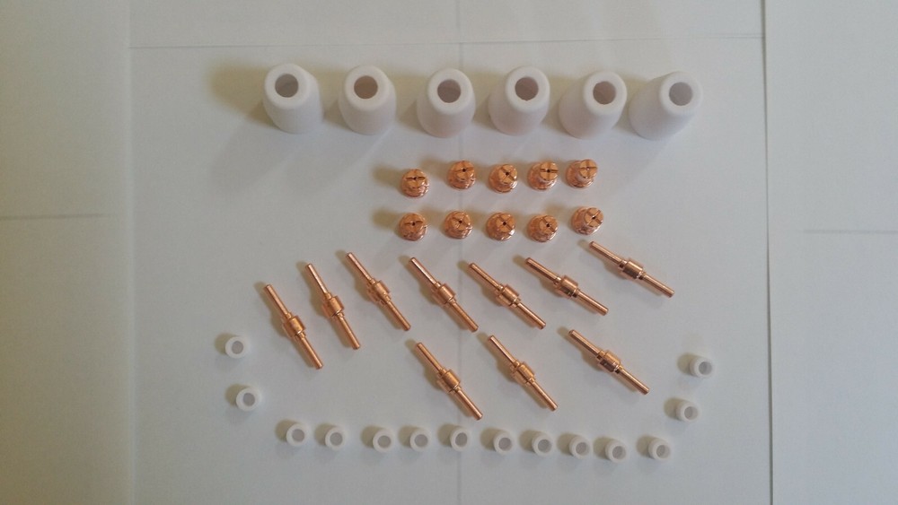 ACCURATE TOOLS Plasma Cutter Consumables 40pcs 50AMP Copper Extended ATPC52
