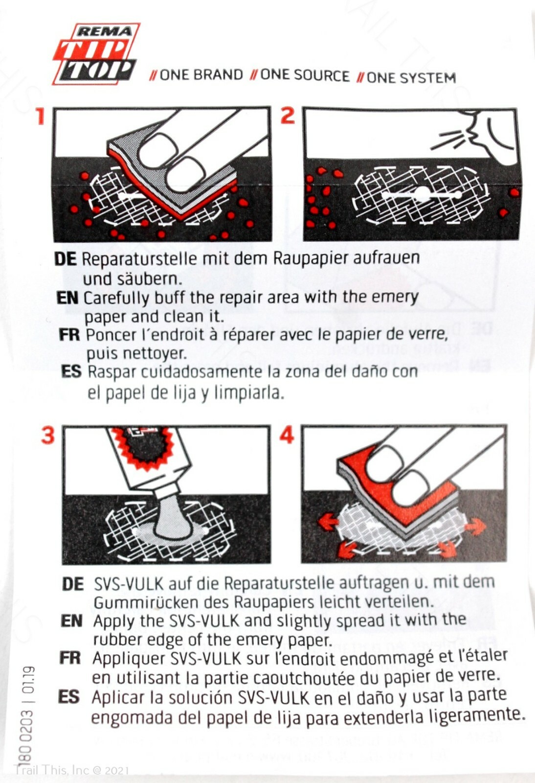 Rema TT02 Touring Bicycle Inner Tube Patch Flat / Puncture Repair Kit Road / MTB