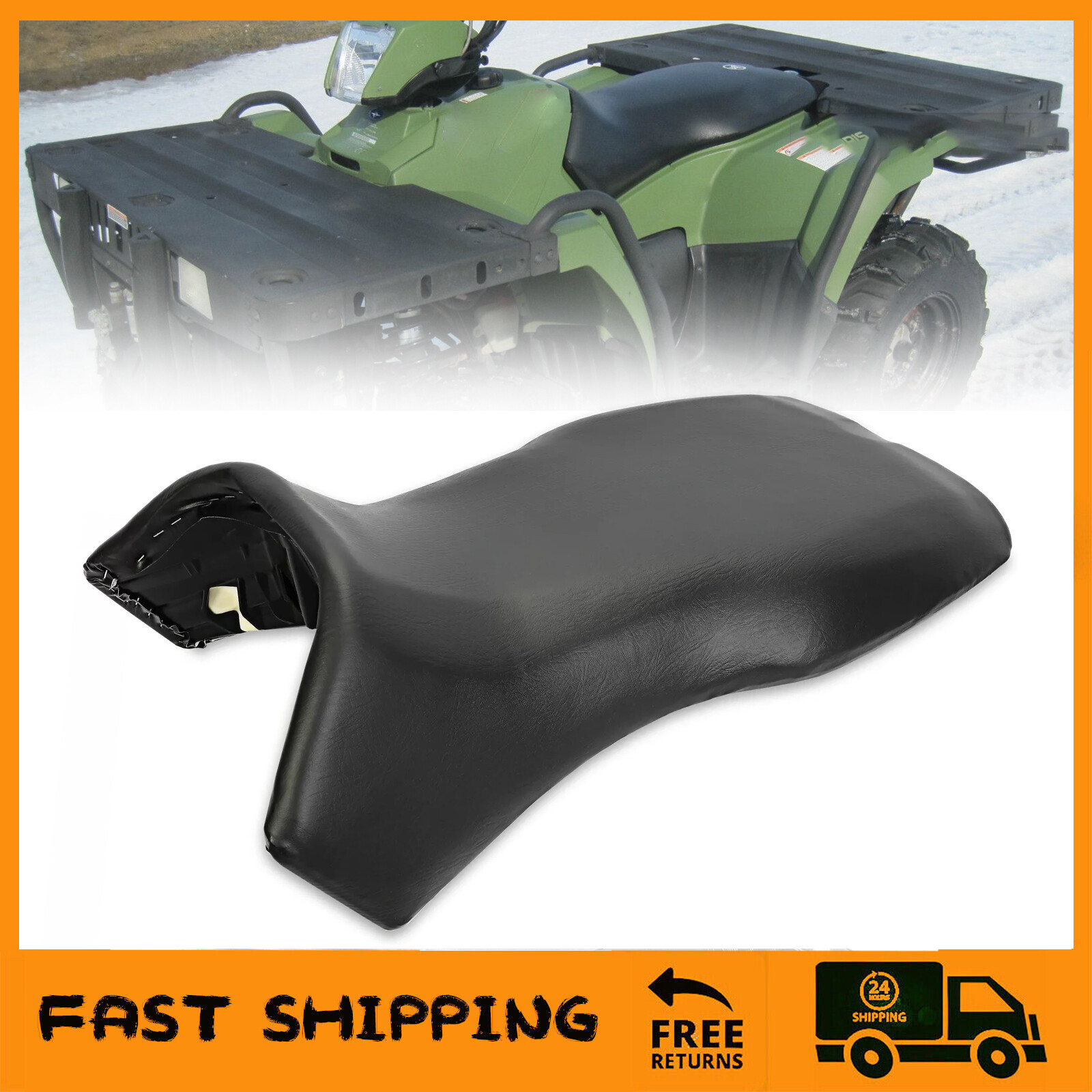 Complete Seat Black For Polaris Sportsman 400 500 600 700 800 4X4 6x6 2005-2015