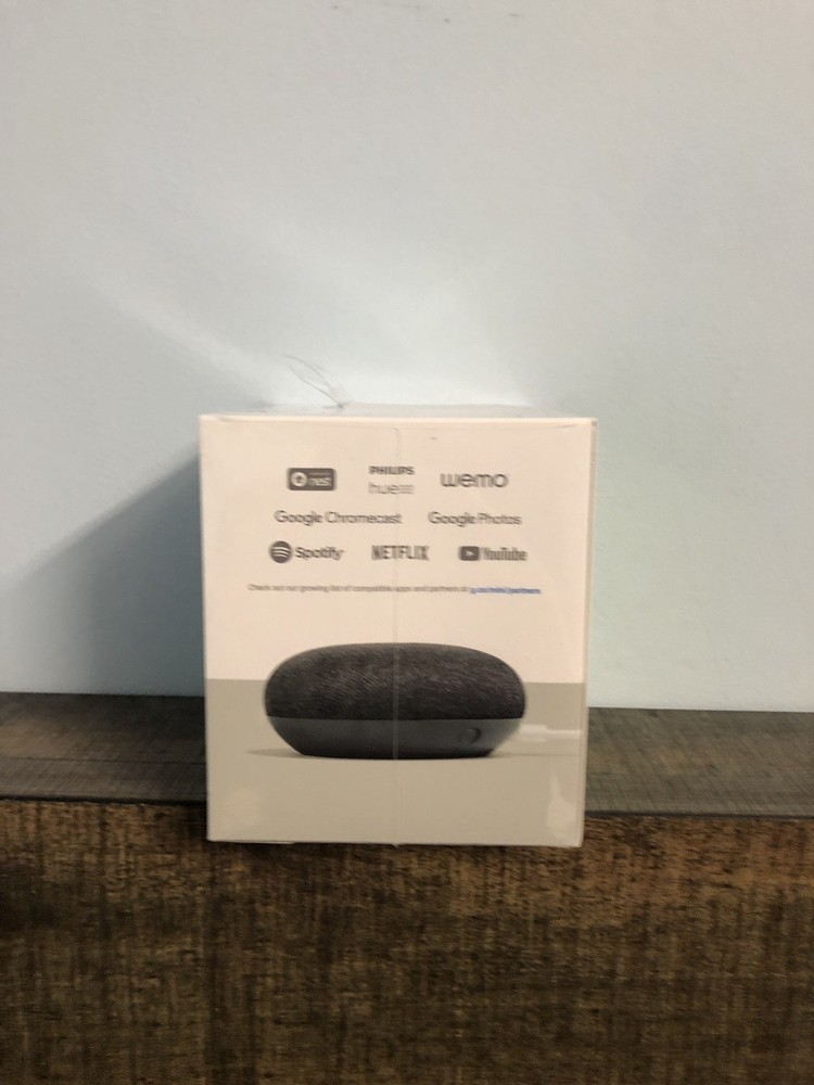Google Home Mini Smart Assistant - Charcoal
