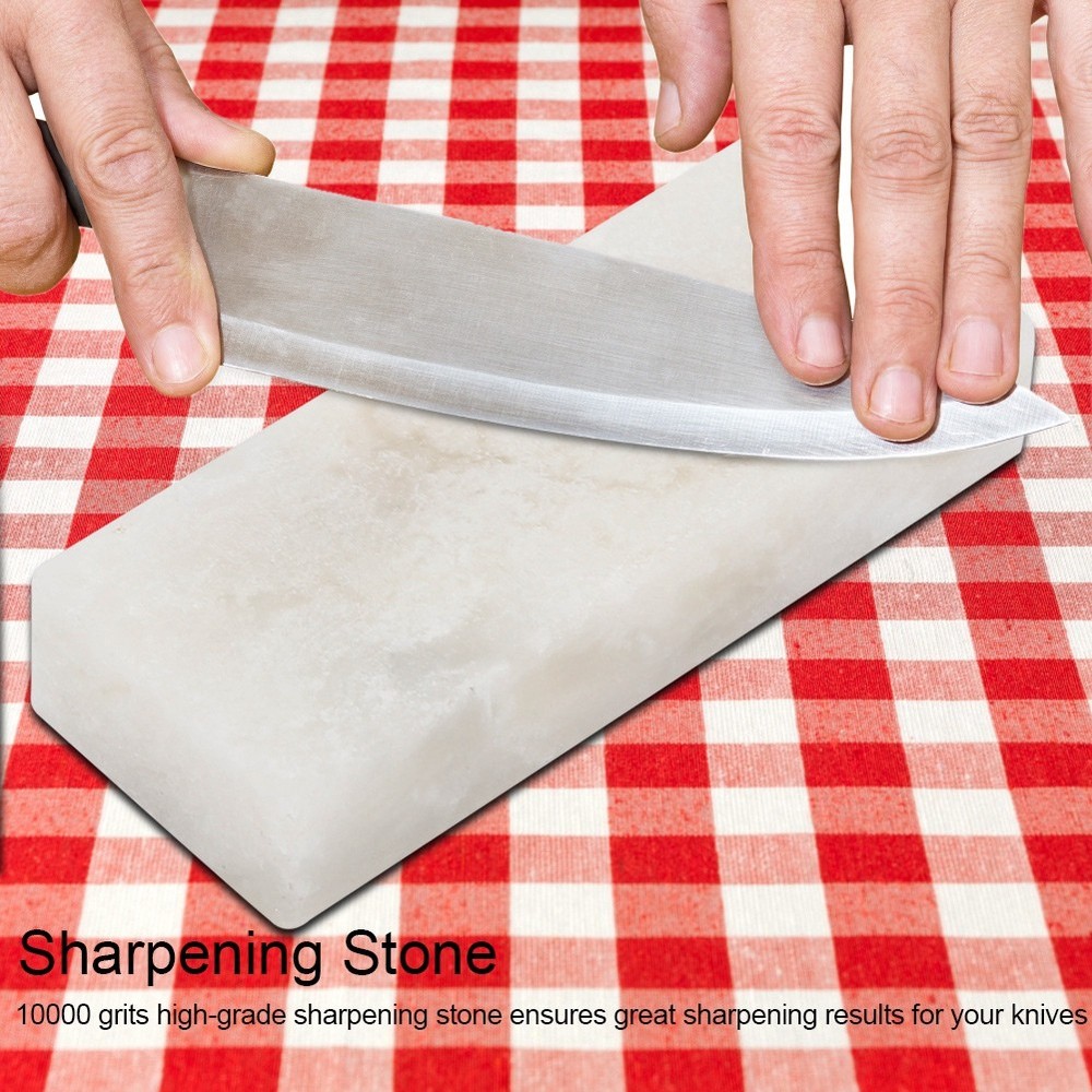 (White)10000 Grid Mini Sharpening Stone Grindstone Sharpener Knife US