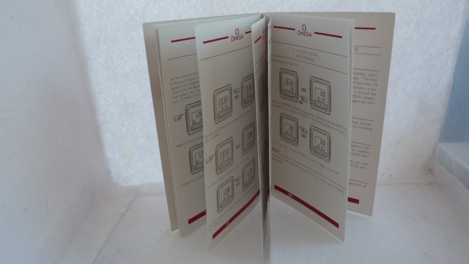 OMEGA EQUINOXE REVERSIBLE MODEL INSTRUCTIONS 3 MANUALS AMAZING.