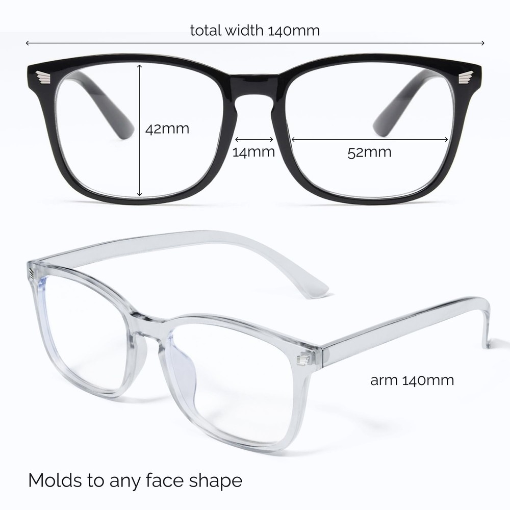 High Tech Blue Light Glasses Advanced Blue Light Blocking Computer Glasses ...