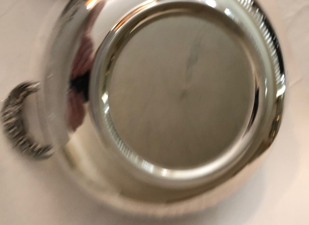 MCM RAIMOND Silverplate Serving Dish 1.5 Quart Pyrex Glass Insert Holiday EUC