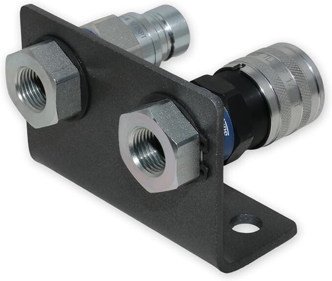 1/2" NPT Thread Flat Face Hydraulic Quick Couplers with Mounting Bracket TL23B-2