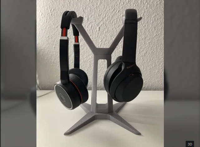 Dual Headphone Stand | Office Organization