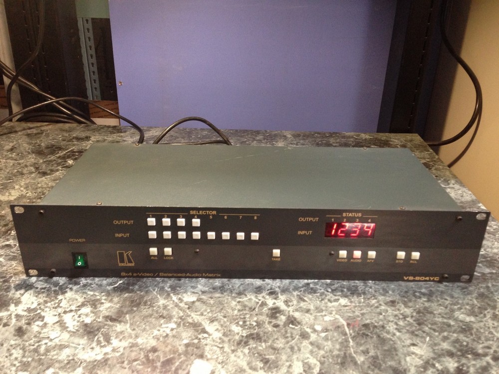 Kramer VS-804YC 8x4 S-Video Balanced-Audio Matrix