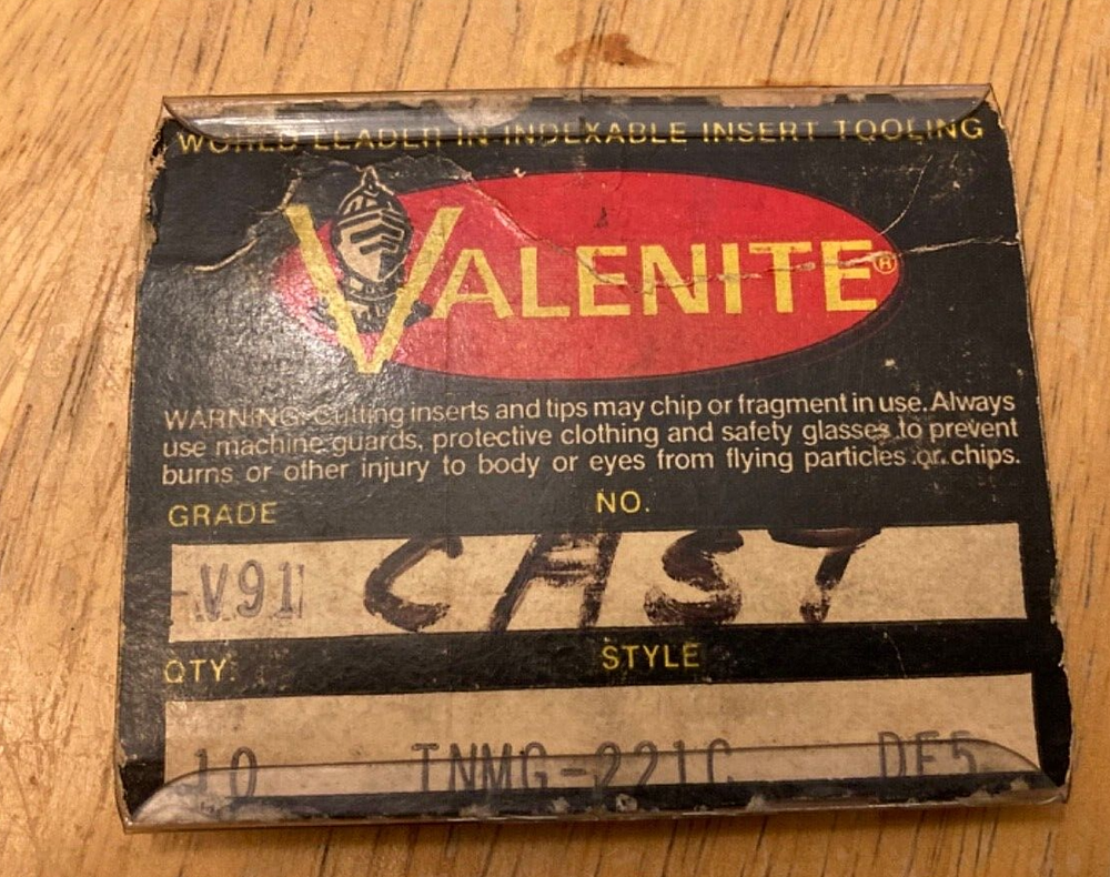Valenite Indexable Insert Tooling - V91 Grade - Style: TNMG-221C
