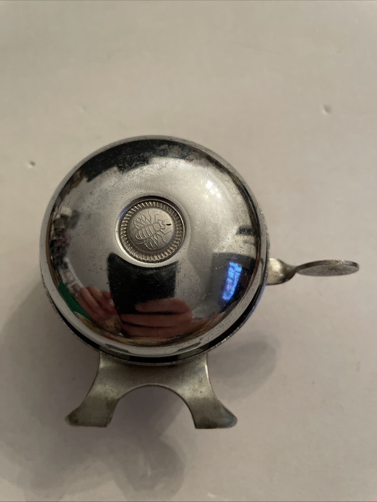 Vintage Bee Brand Bicycle Bell Double Sided Handlebar Mount