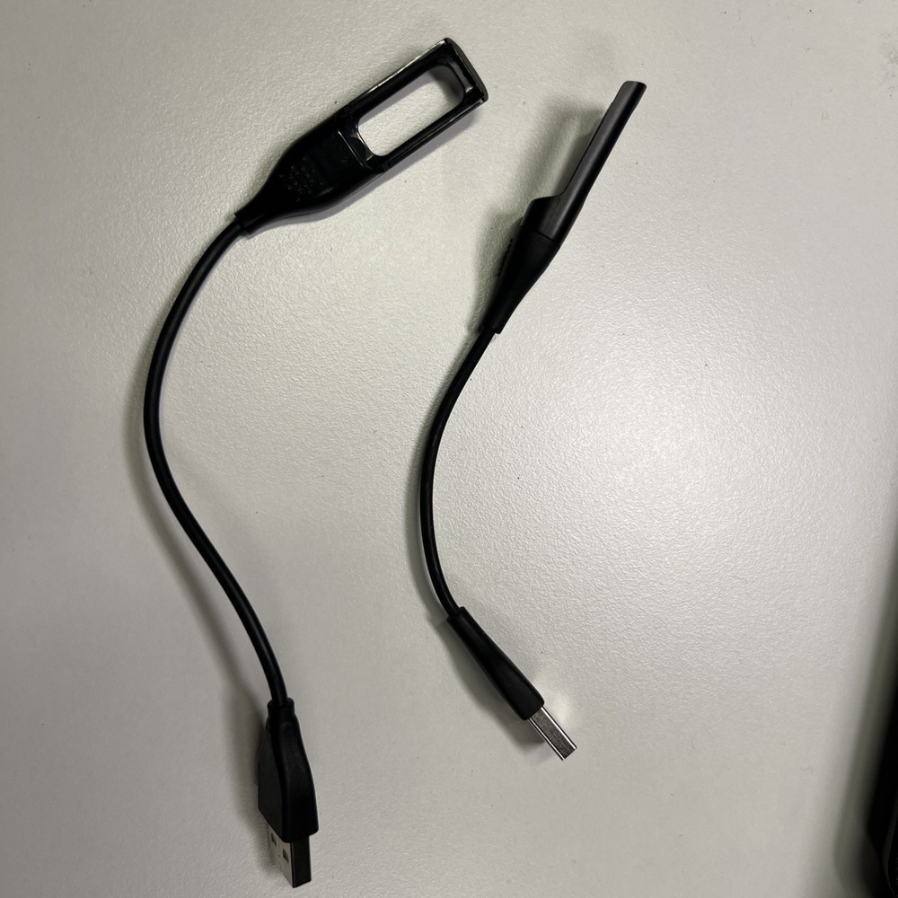 Two Fitbit Flex Tracker Wristband Charging Cable Cord Replacement USB Charger