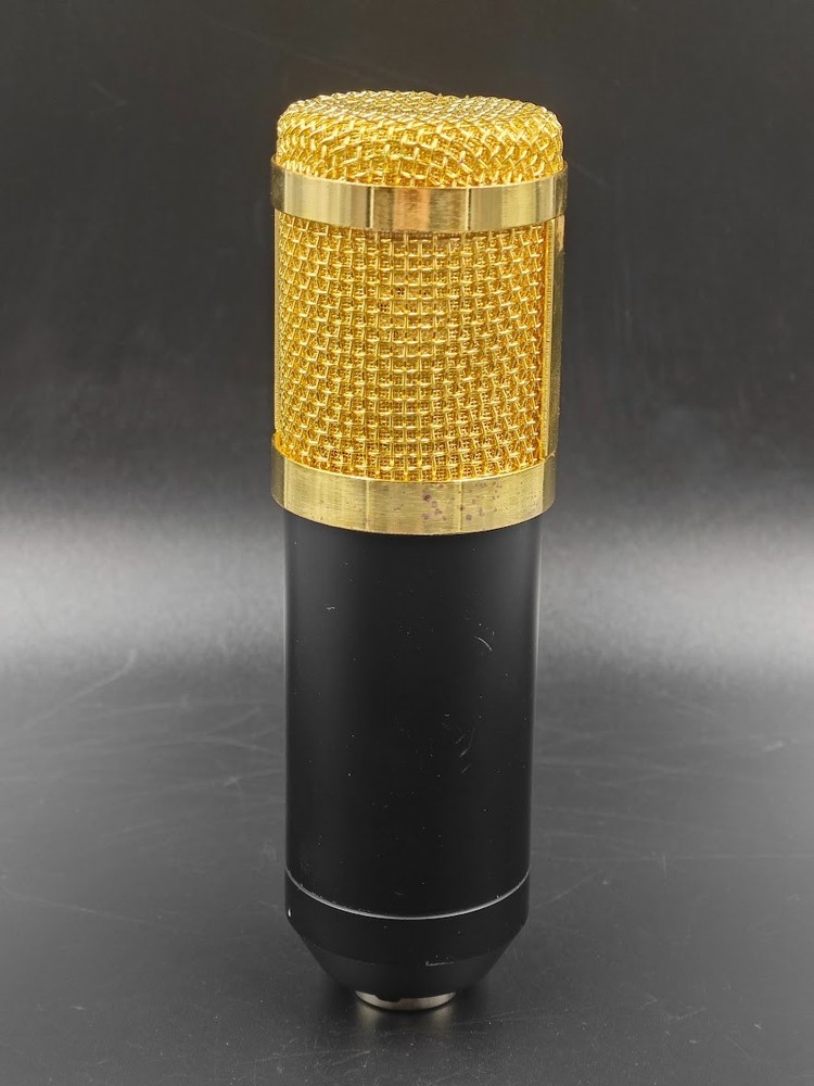 BM-800 Condenser Microphone Black/Gold Used Working