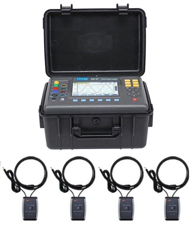 Power Quality Analyzer 3 Phase Power Energy Meter with Current Clamp 10A~6000A